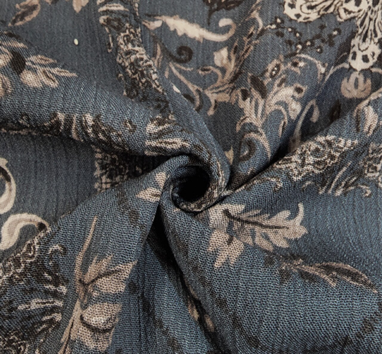 1 Yard Rayon Crinkle Crepon Titan Apparel Fabric, 50/52" Wide Lightweight Woven Material